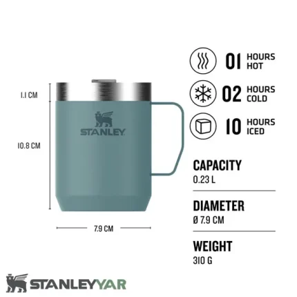 ماگ استنلی STANLEY مدل STAY-HOT CAMP MUG 236ML